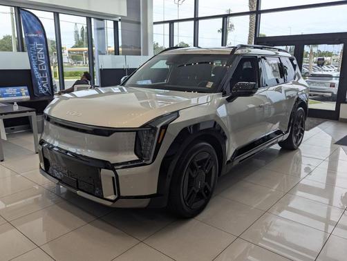 Ivory Silver 2026 Kia EV9 GT-Line