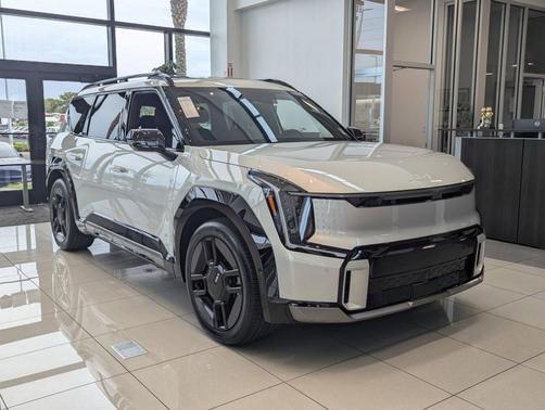 Ivory Silver 2026 Kia EV9 GT-Line