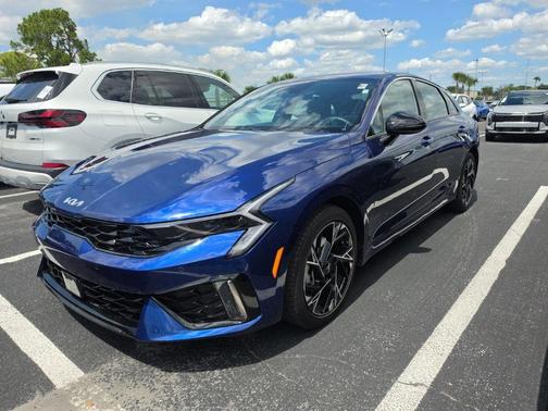 Blue 2025 Kia K5 GT-Line
