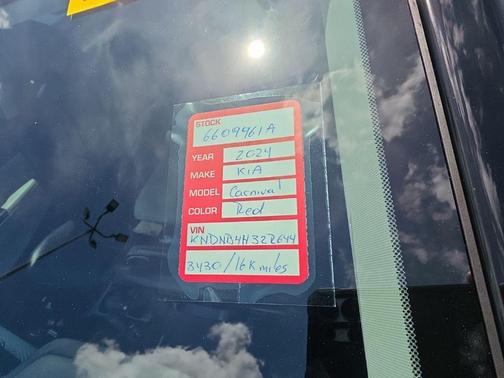 Flare Red 2024 Kia Carnival LX