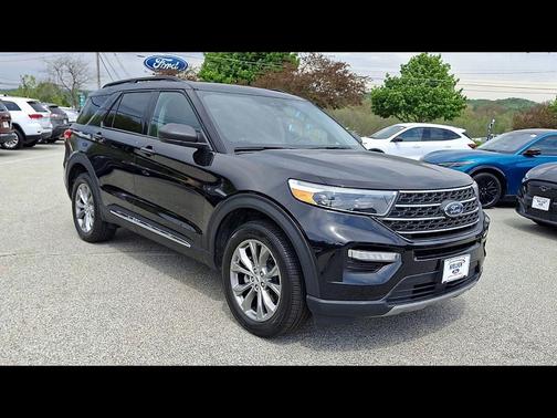 AGATE BLACK METALLIC 2022 Ford Explorer XLT
