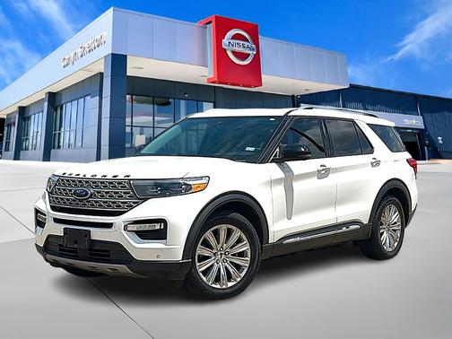 Star White Metallic Tri-Coat 2021 Ford Explorer Limited