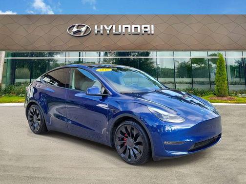 Deep Blue Metallic 2022 Tesla Model Y Performance Dual Motor All-Wheel Drive