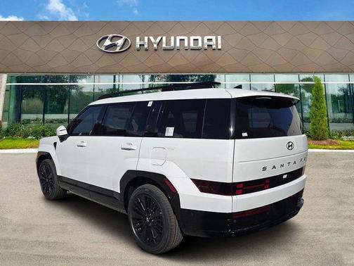 Serenity White 2026 Hyundai SANTA FE HEV Calligraphy