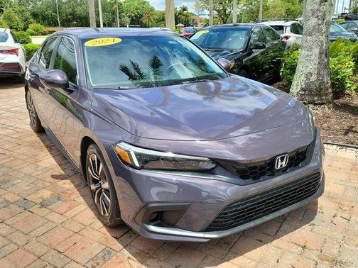 Gray 2024 Honda Civic EX-L