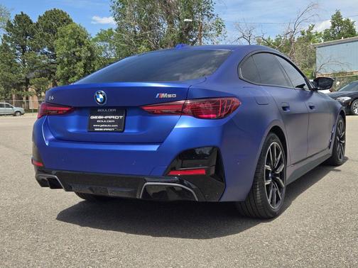 Frozen Portimao Blue Metallic 2025 BMW i4 Gran Coupe M50