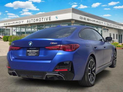 Frozen Portimao Blue Metallic 2025 BMW i4 Gran Coupe M50