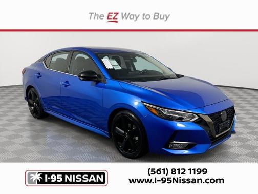 Electric Blue Metallic 2021 Nissan Sentra SR