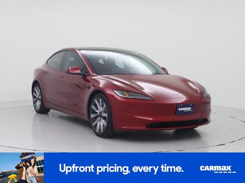 Red 2024 Tesla Model 3 Long Range