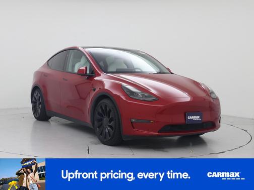 Red 2023 Tesla Model Y Performance