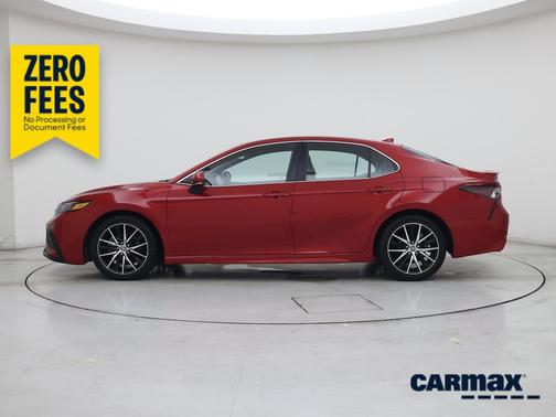 Red 2023 Toyota Camry Hybrid SE