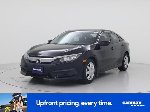 Black 2017 Honda Civic LX