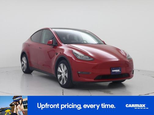 Red 2022 Tesla Model Y Long Range