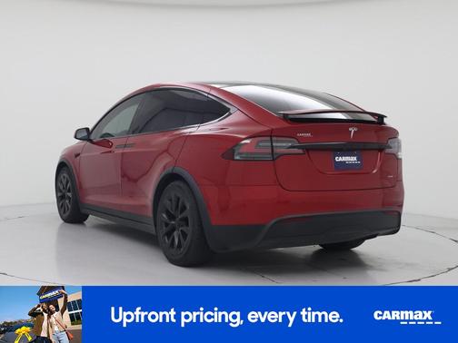 Red 2022 Tesla Model X Plaid