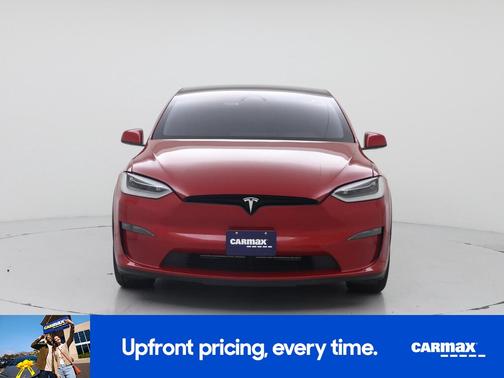 Red 2022 Tesla Model X Plaid