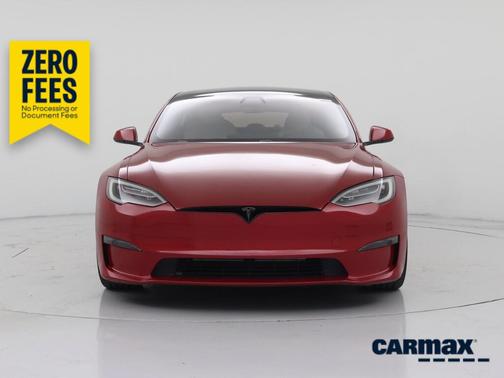 Red 2022 Tesla Model S Plaid