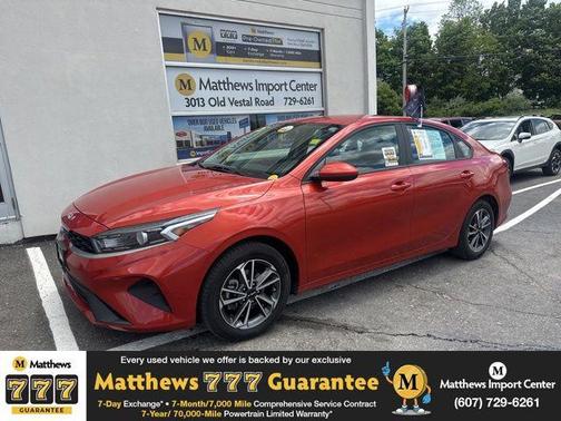 Fire Orange 2023 Kia Forte LXS
