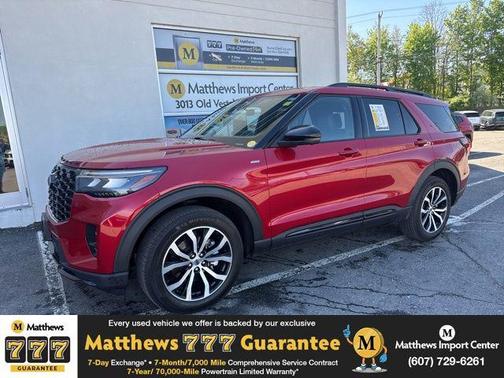 Rapid Red Metallic Tinted Clearcoat 2025 Ford Explorer ST-Line