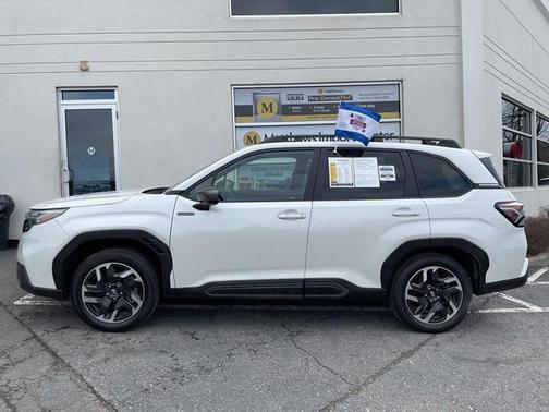 Crystal White Pearl 2025 Subaru Forester Hybrid Limited