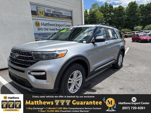 Iconic Silver Metallic 2023 Ford Explorer XLT