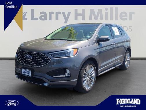 CARBONIZED GRAY 2021 Ford Edge TITANIUM