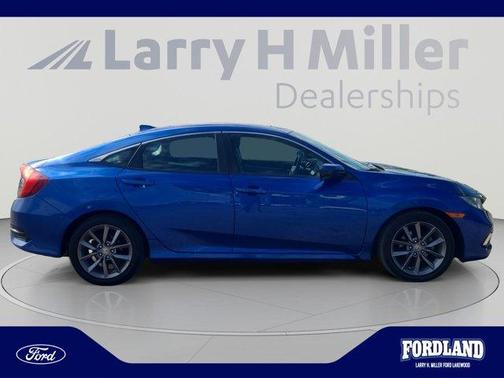Blue 2019 Honda Civic EX-L