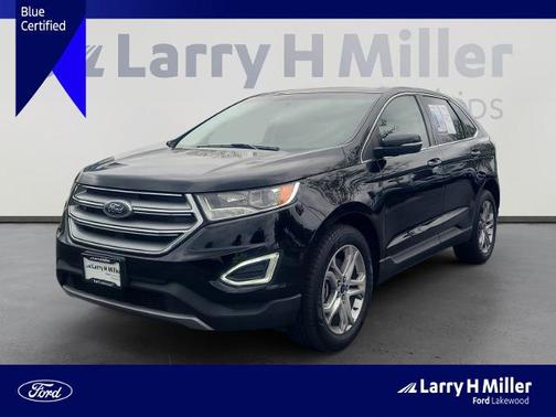 SHADOW BLACK 2017 Ford Edge TITANIUM