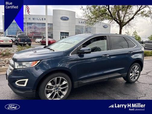 BLUE JEANS METALLIC 2017 Ford Edge TITANIUM