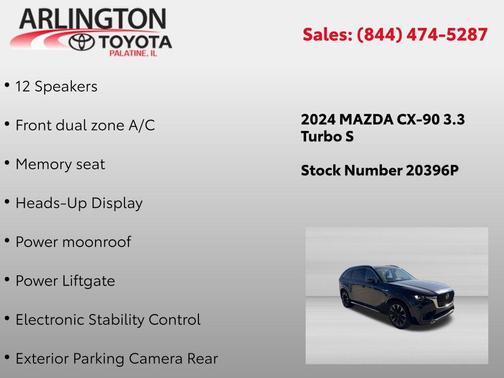 Deep Crystal Blue Mica 2024 Mazda CX-90 3.3 Turbo S