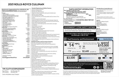 2021 Rolls-Royce Cullinan Base