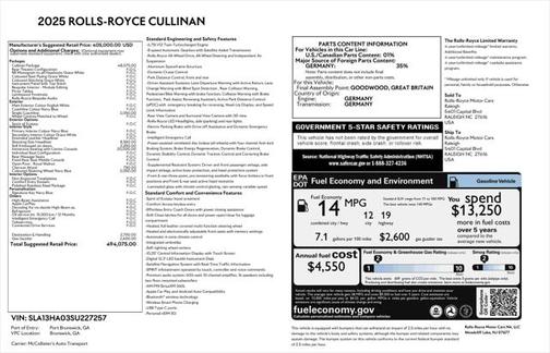 2025 Rolls-Royce Cullinan Base