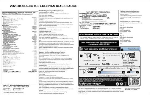 Gunmetal 2023 Rolls-Royce Cullinan Black Badge