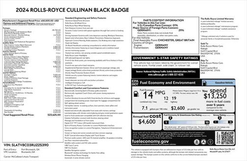 2024 Rolls-Royce Cullinan Black Badge