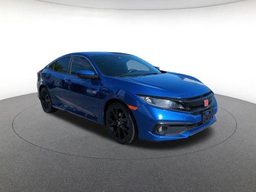 Aegean Blue Metallic 2020 Honda Civic Sport