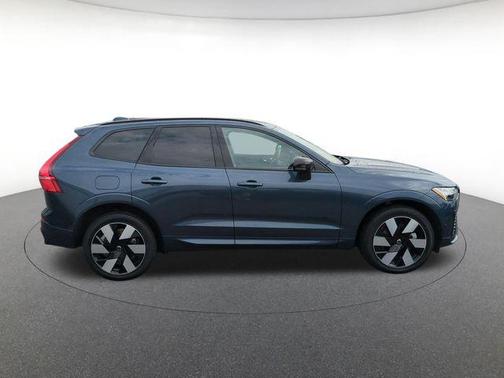 Denim Blue Metallic 2025 Volvo XC60 Plug-In Hybrid Plus, T8 AWD Electric/Gasoline, Dark