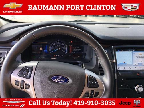 White Platinum Clearcoat Metallic 2019 Ford Flex SEL