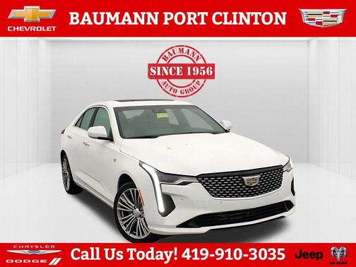 Summit White 2026 Cadillac CT4 Premium Luxury