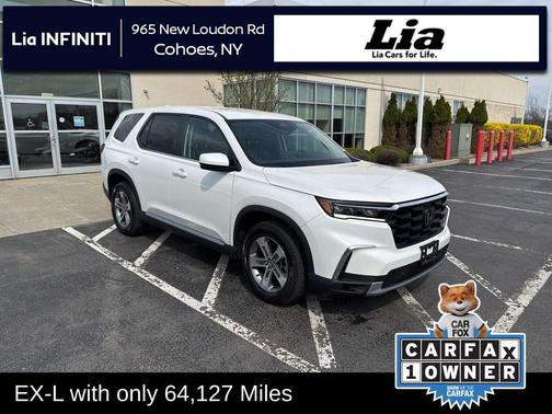 Platinum White Pearl 2023 Honda Pilot AWD EX-L 7 Passenger