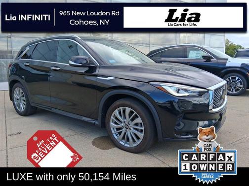 Black Obsidian 2023 INFINITI QX50 LUXE AWD