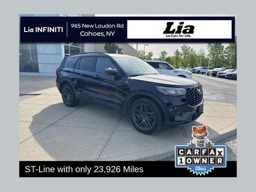AGATE BLACK METALLIC 2025 Ford Explorer ST-Line