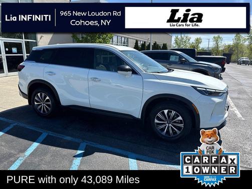 Glacier White 2023 INFINITI QX60 Pure