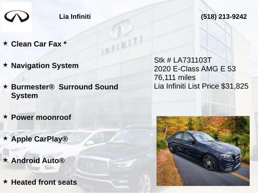 Cavansite Blue Metallic 2020 Mercedes-Benz AMG E 53 4MATIC