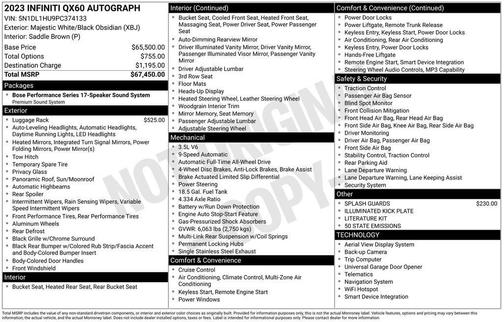 2023 INFINITI QX60 AUTOGRAPH