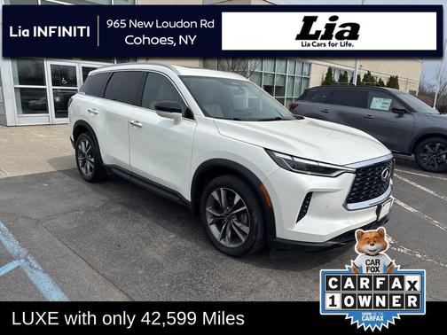 Majestic White 2023 INFINITI QX60 Luxe