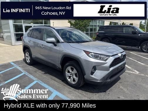 Silver Sky Metallic 2021 Toyota RAV4 Hybrid XLE