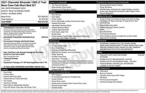 2021 Chevrolet Silverado 1500 LT Trail Boss