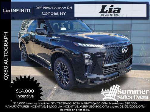 Mineral Black/Graphite Shadow 2026 INFINITI QX80 AUTOGRAPH AWD