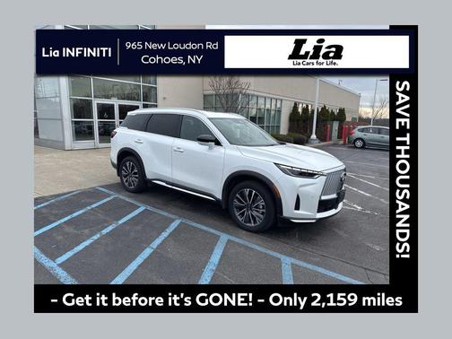 Radiant White 2026 INFINITI QX60 LUXE AWD