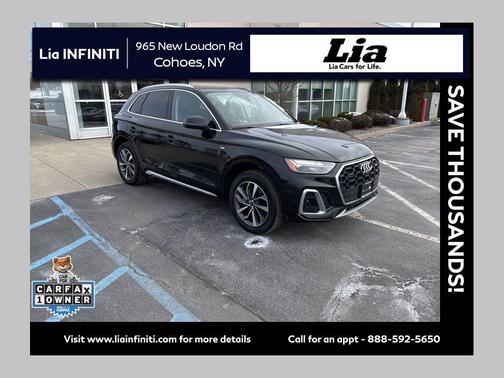 Mythos Black Metallic 2025 Audi Q5 45 S line Premium Plus