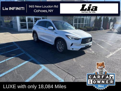 Radiant White 2023 INFINITI QX50 LUXE AWD